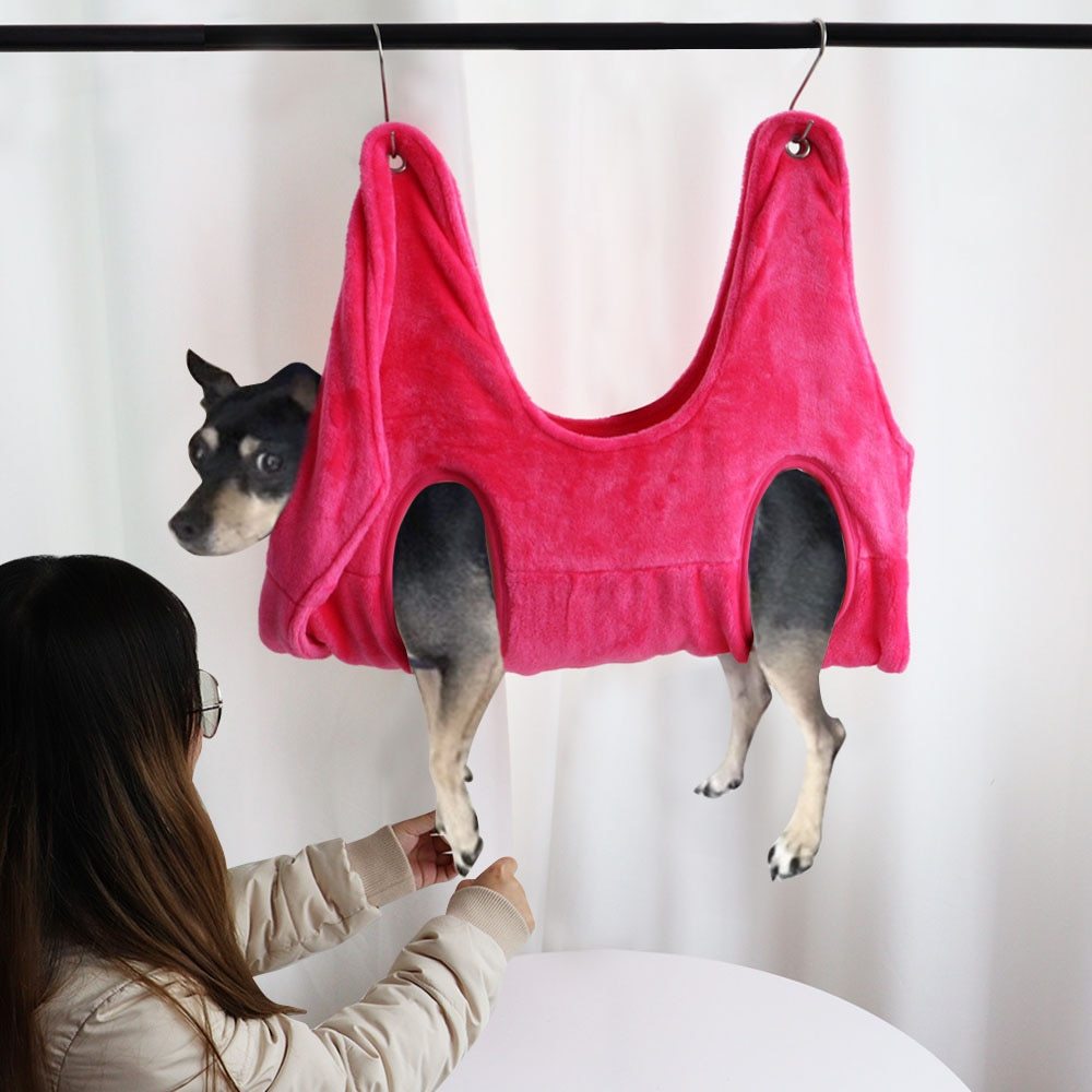 Hamac de toilettage pour animaux – Coupe des griffes facile et sécuritaire