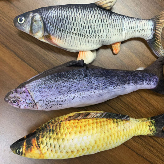 Jouet électronique pour chat – Poisson interactif rechargeable USB sans herbe a chat