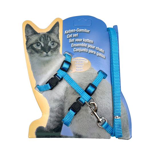 Explorez le Monde Ensemble : Ensemble Harnais + Laisse pour Chats & Lapins
