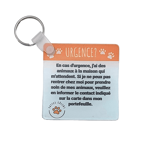 Ensemble Porte-Clés d’Urgence pour Animaux