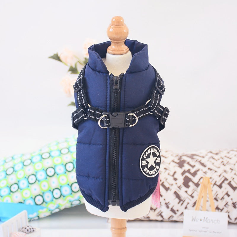 Manteau Imperméable pour Chien – Hiver, Chaud avec Harnais Intégré