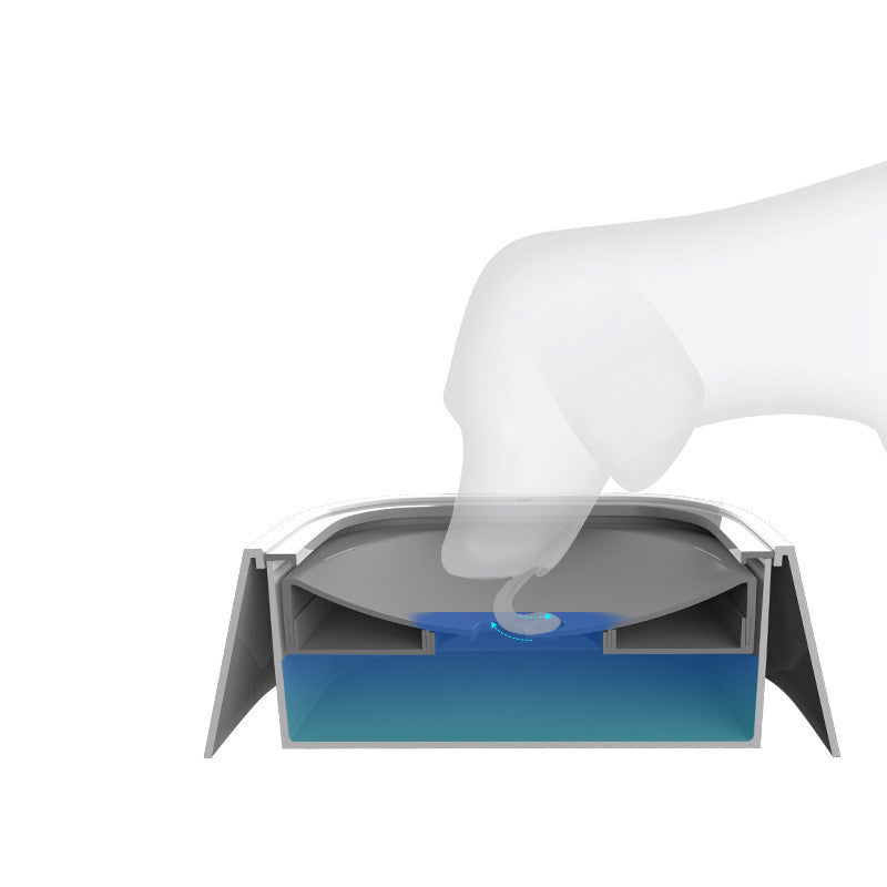 Fontaine à Eau Anti-Débordement pour Chiens et Chats – 1,5 L, ABS & PP, Bol Flottant à Débit Lent