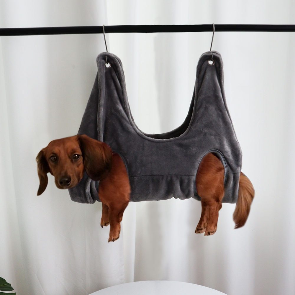 Hamac de toilettage pour animaux – Coupe des griffes facile et sécuritaire