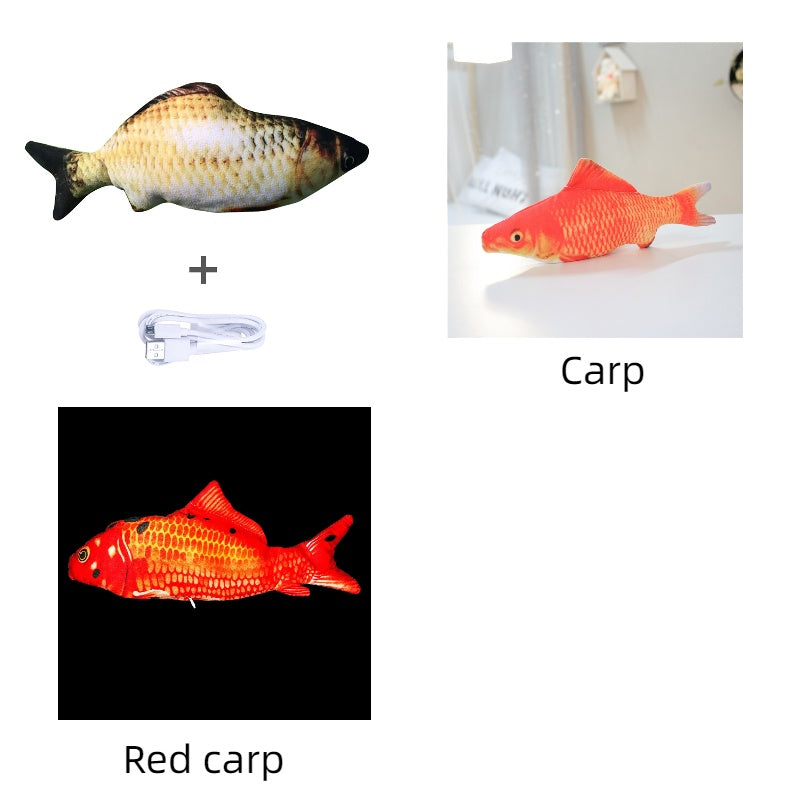 Jouet électronique pour chat – Poisson interactif rechargeable USB sans herbe a chat