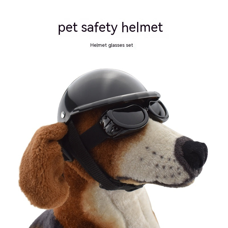 Pet Helmet pour Chiens & Chats – Casque avec Lunettes, Style Fun & Sécurisé