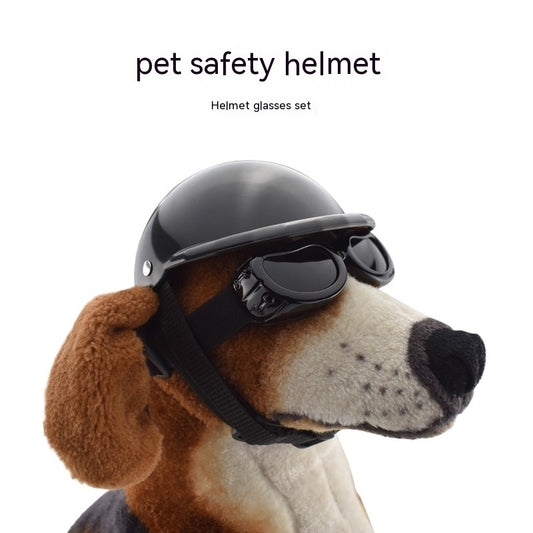 Pet Helmet pour Chiens & Chats – Casque avec Lunettes, Style Fun & Sécurisé