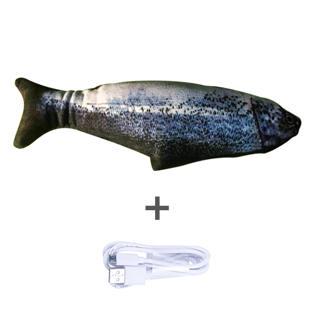 Jouet électronique pour chat – Poisson interactif rechargeable USB sans herbe a chat