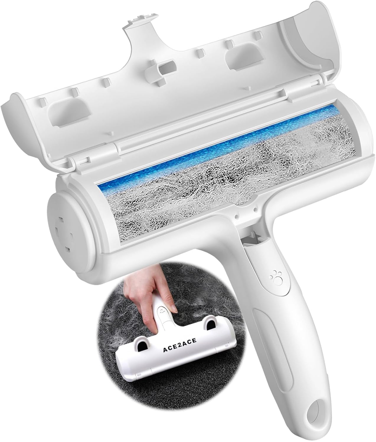 Rouleau Anti-Poils Réutilisable ACE2ACE | Nettoyage Automatique pour Chiens et Chats | Meubles & Tapis