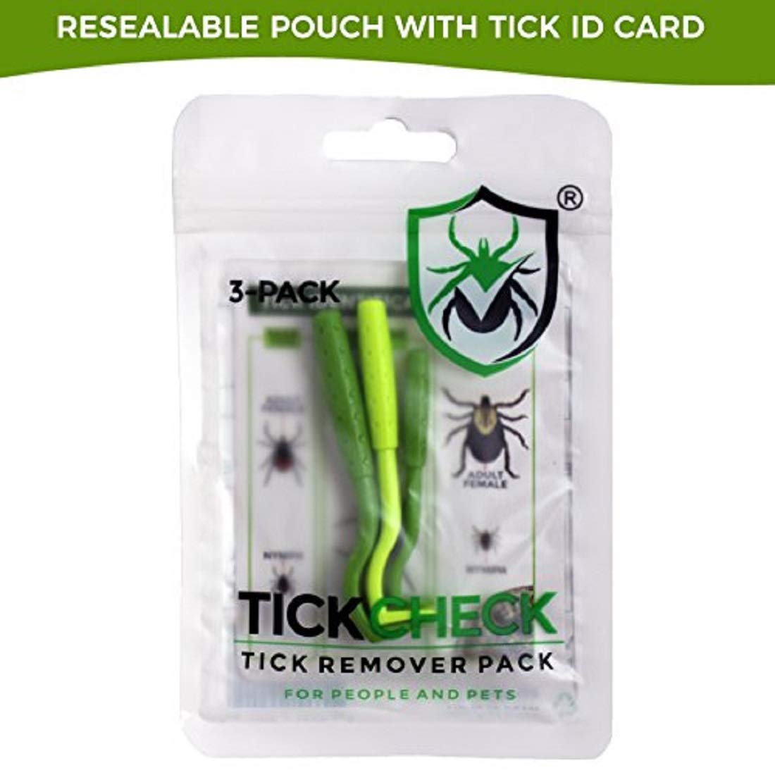 Kit de Retrait de Tiques TickCheck pour Chiens et Chats | Outils Sécuritaires + Identification