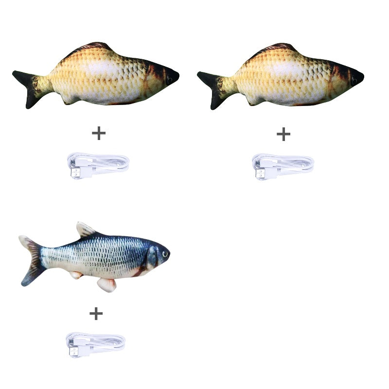 Jouet électronique pour chat – Poisson interactif rechargeable USB sans herbe a chat