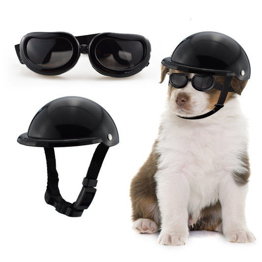 Pet Helmet pour Chiens & Chats – Casque avec Lunettes, Style Fun & Sécurisé