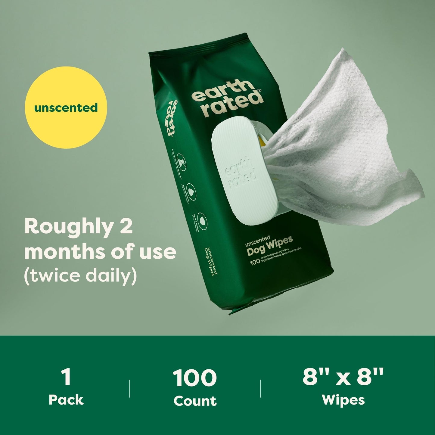 Lingettes Hypoallergéniques pour Chiens et Chats | Nettoyage Doux Sans Rinçage | Hydratantes & Pratiques