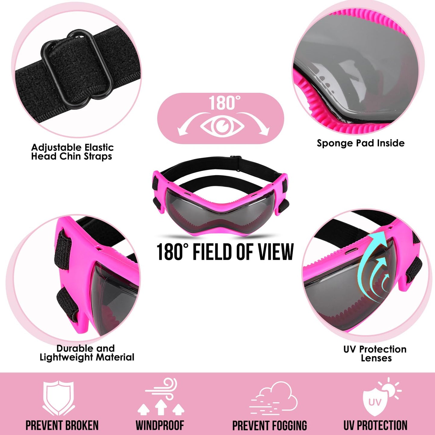Casque et Lunettes de Protection SlowTon pour Chien – Style, Confort et Protection UV