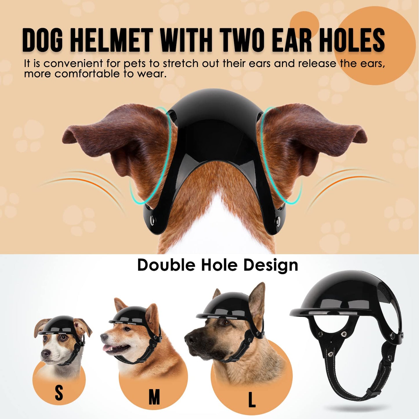Casque et Lunettes de Protection SlowTon pour Chien – Style, Confort et Protection UV