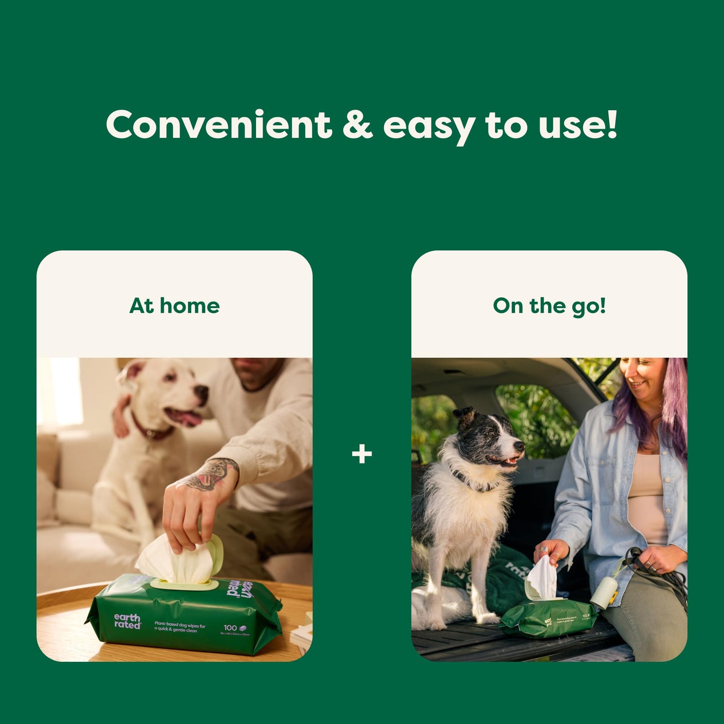 Lingettes Hypoallergéniques pour Chiens et Chats | Nettoyage Doux Sans Rinçage | Hydratantes & Pratiques