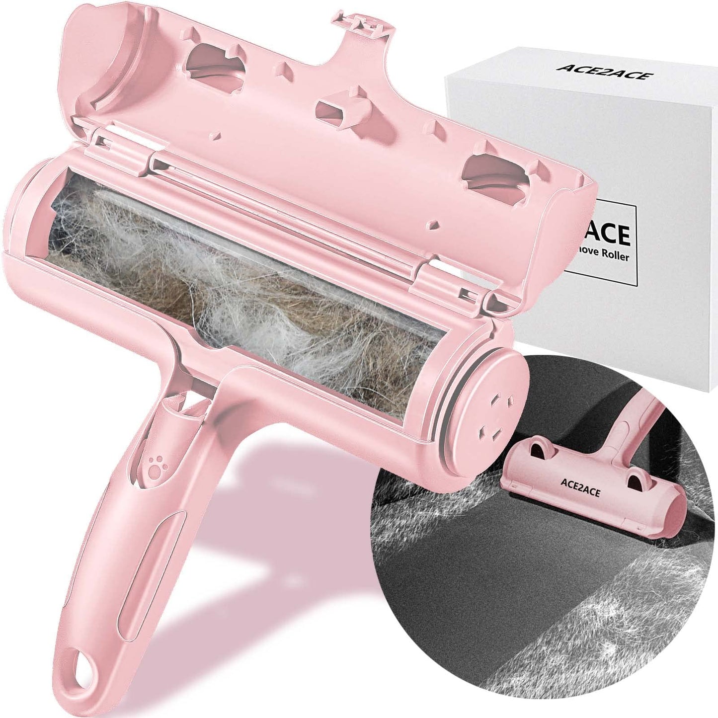 Rouleau Anti-Poils Réutilisable ACE2ACE | Nettoyage Automatique pour Chiens et Chats | Meubles & Tapis