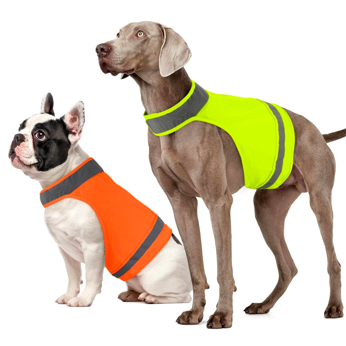 Lot de 2 Vestes de Sécurité Réfléchissantes pour Chien Ayaseen – Haute Visibilité pour Chasse, Promenade et Activités Extérieures