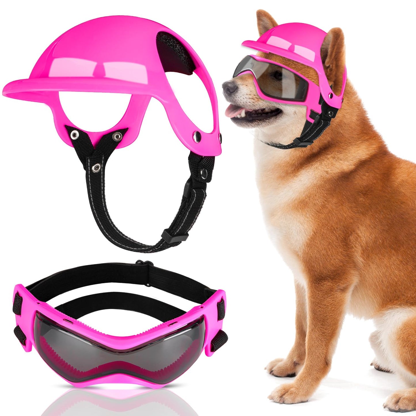Casque et Lunettes de Protection SlowTon pour Chien – Style, Confort et Protection UV