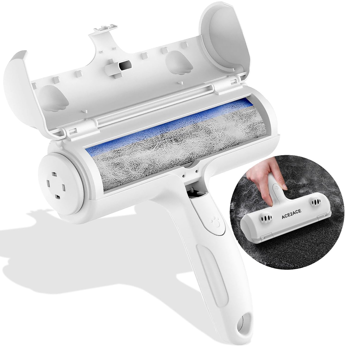 Rouleau Anti-Poils Réutilisable ACE2ACE | Nettoyage Automatique pour Chiens et Chats | Meubles & Tapis