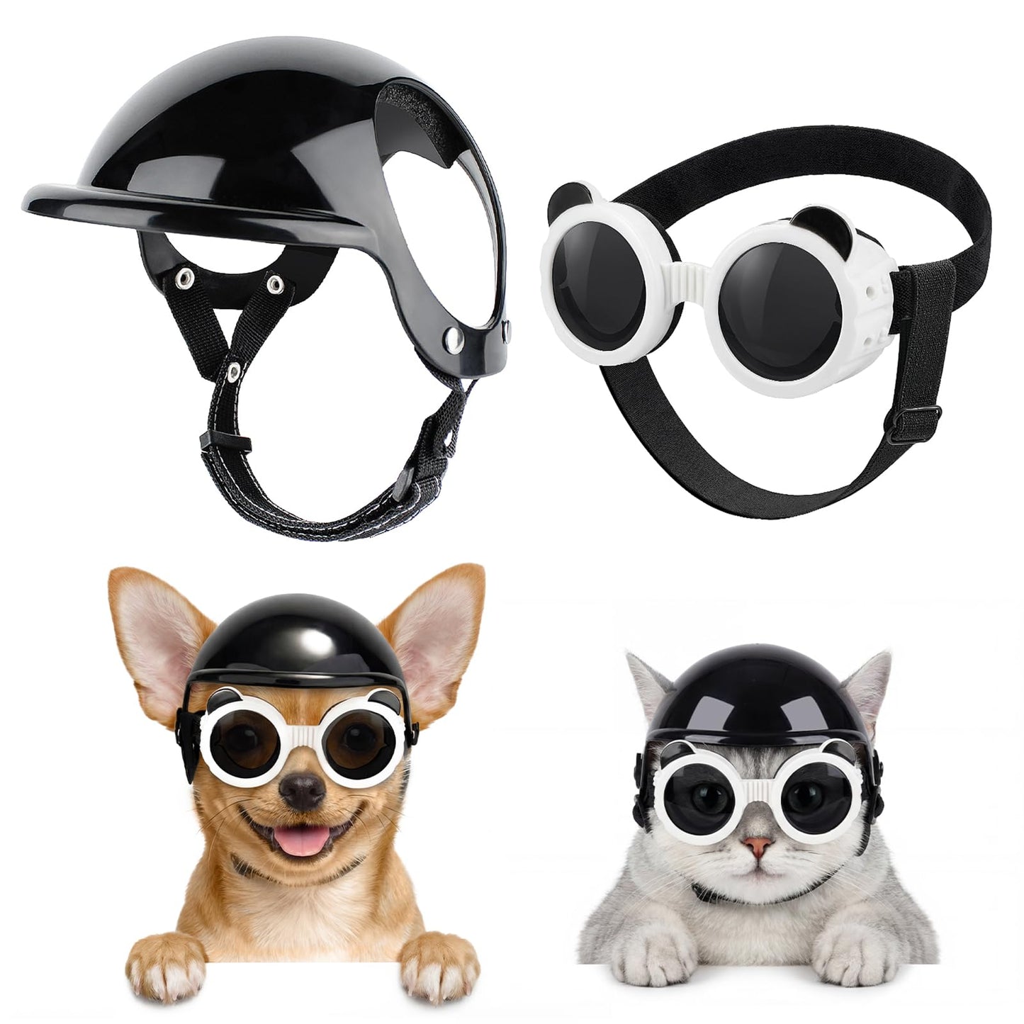 Casque et Lunettes de Protection SlowTon pour Chien – Style, Confort et Protection UV