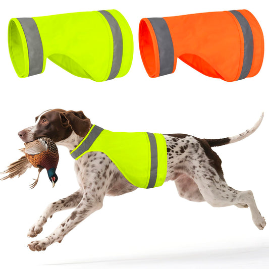 Lot de 2 Vestes de Sécurité Réfléchissantes pour Chien Ayaseen – Haute Visibilité pour Chasse, Promenade et Activités Extérieures