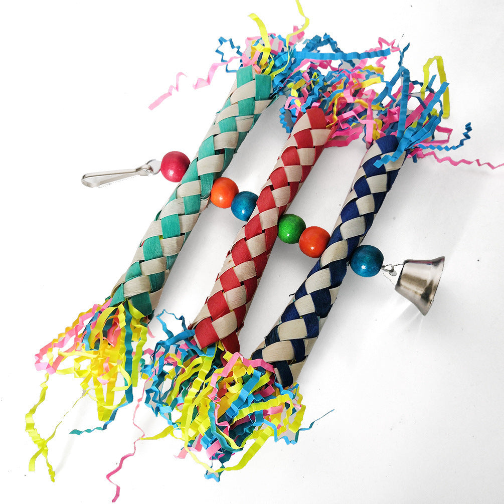 Lot de 5 Jouets pour Perroquets – Ensemble Suspendu et Interactif pour Oiseaux