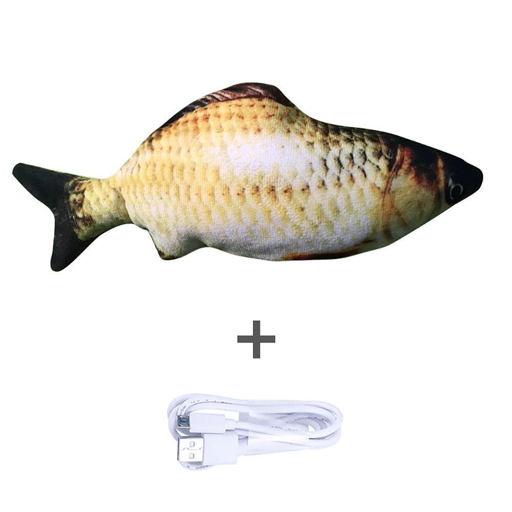 Jouet électronique pour chat – Poisson interactif rechargeable USB sans herbe a chat