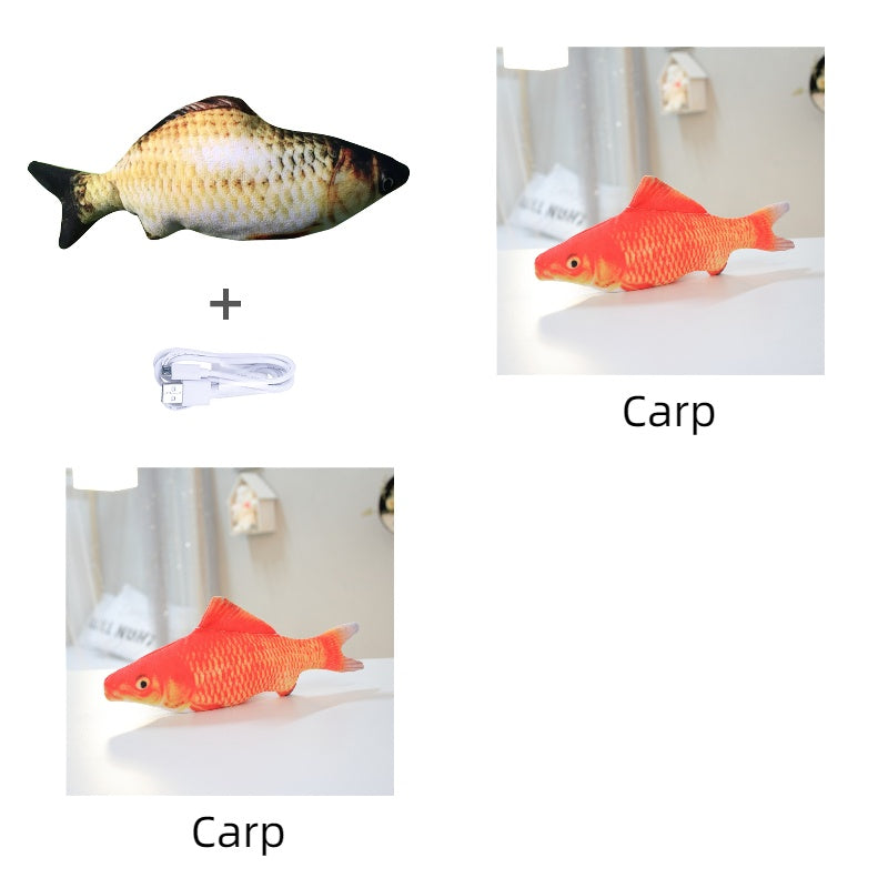 Jouet électronique pour chat – Poisson interactif rechargeable USB sans herbe a chat