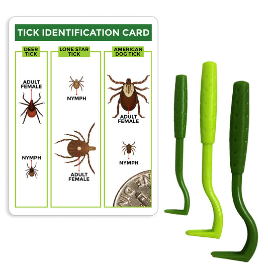 Kit de Retrait de Tiques TickCheck pour Chiens et Chats | Outils Sécuritaires + Identification