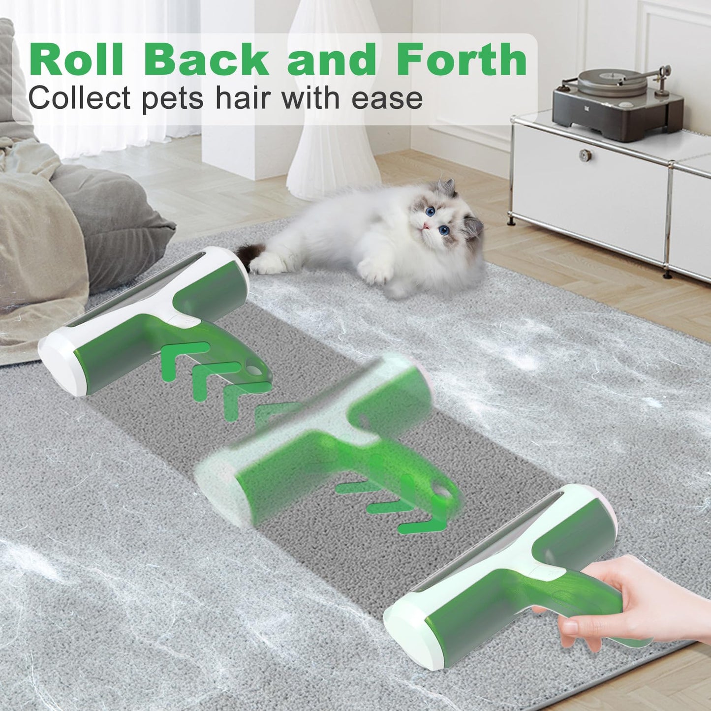 Rouleau Anti-Poils Réutilisable ACE2ACE | Nettoyage Automatique pour Chiens et Chats | Meubles & Tapis