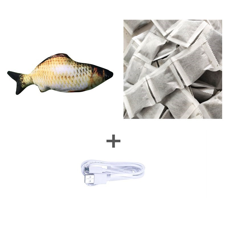 Jouet électronique pour chat – Poisson interactif rechargeable USB sans herbe a chat