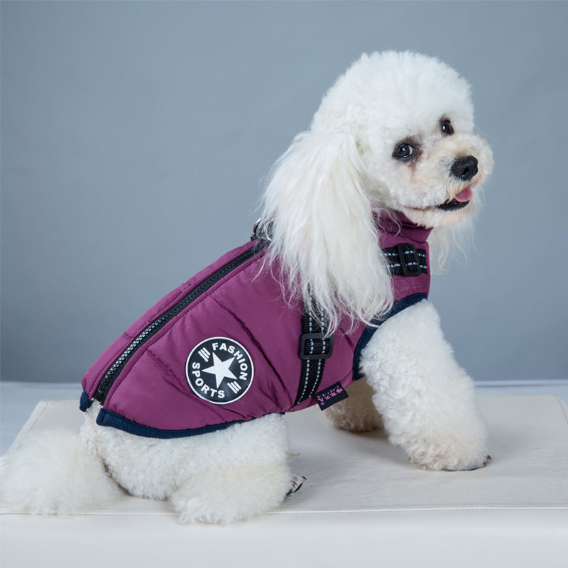 Manteau Imperméable pour Chien – Hiver, Chaud avec Harnais Intégré