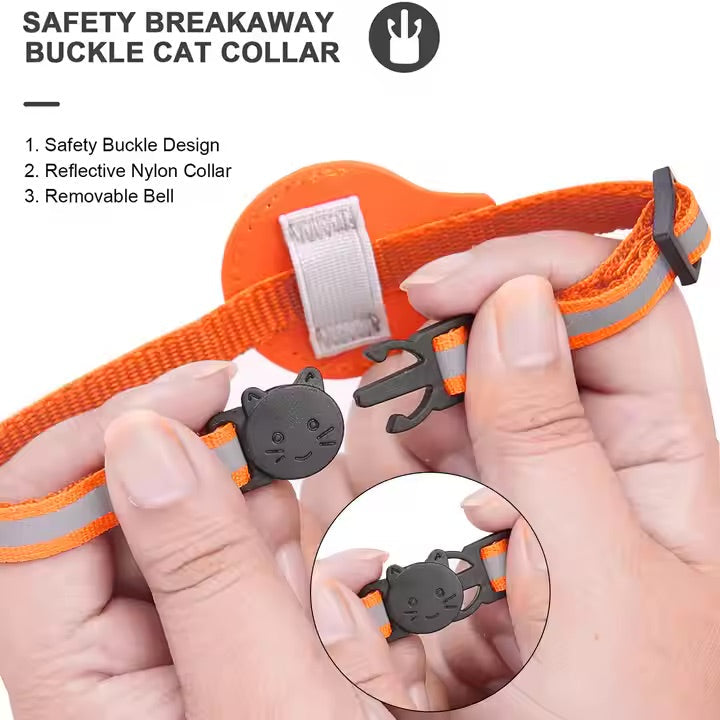 Collier porte étiquette AirTag pour animaux de compagnie – Système anti-perte pour chats et chiens