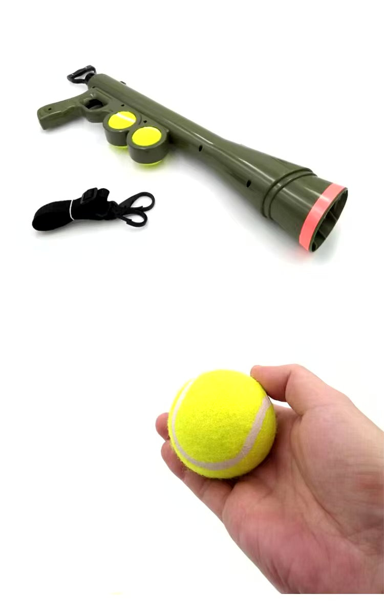 Lance-Balle Interactif pour Chien – 8 Niveaux • Avec Balle de Tennis