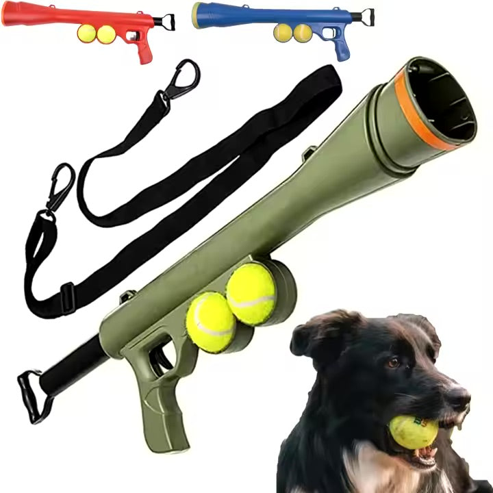 Lance-Balle Interactif pour Chien – 8 Niveaux • Avec Balle de Tennis