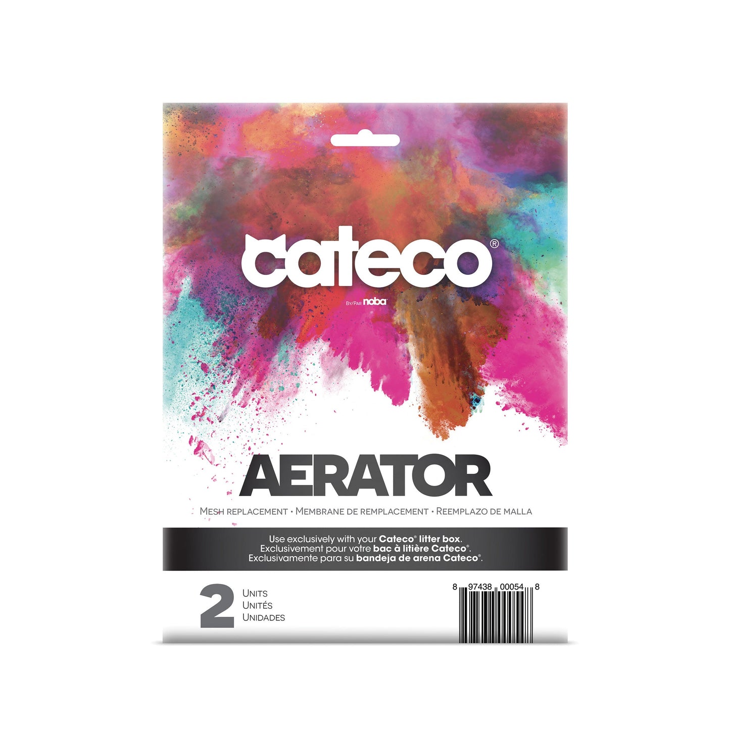 Cateco – Ensemble de Rechange Aérateur (Paquet de 2) | Pour Litière Anti-Odeurs