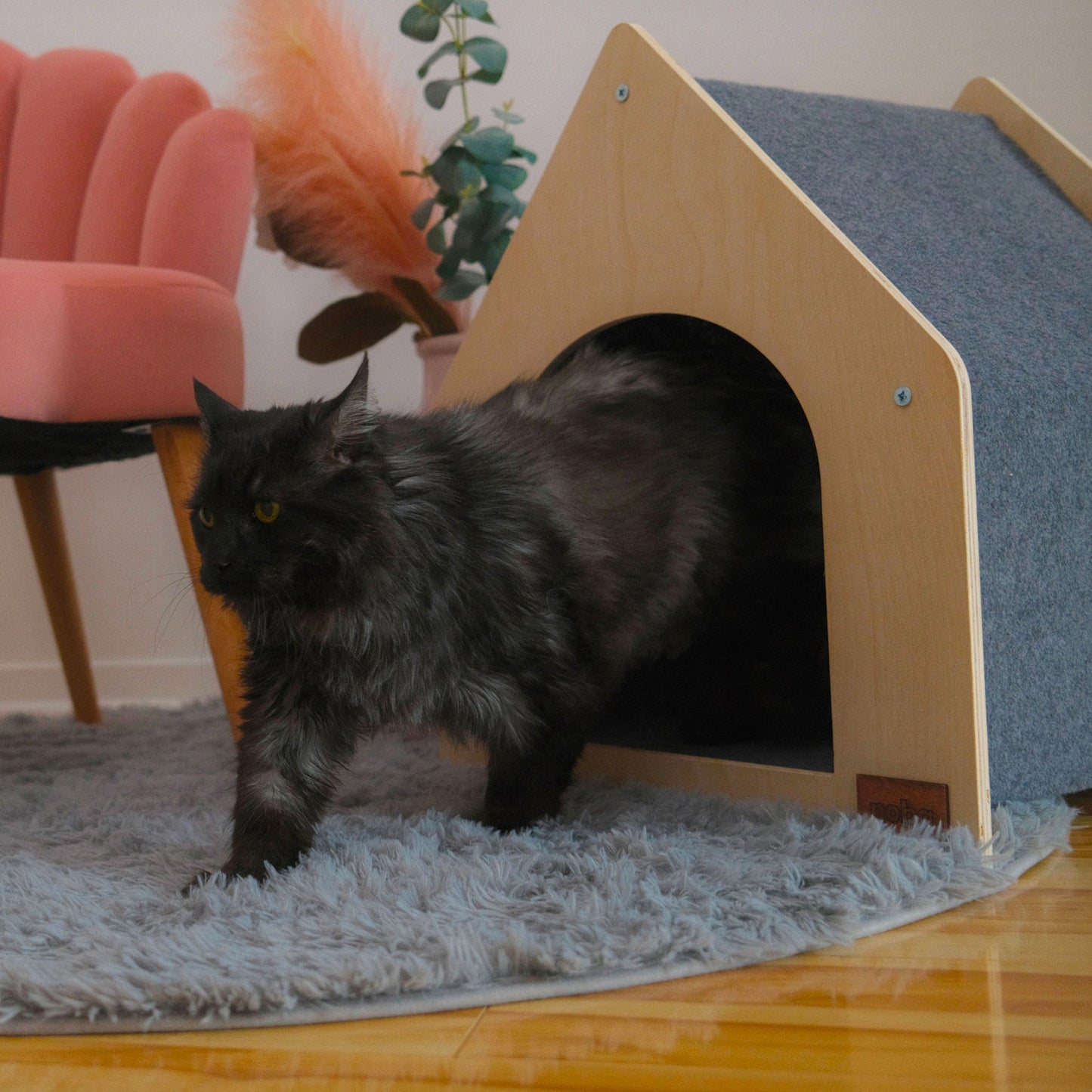Noba Cottage – Maison Griffoir pour Chat | Bois Canadien & Tapis Ultra Résistant