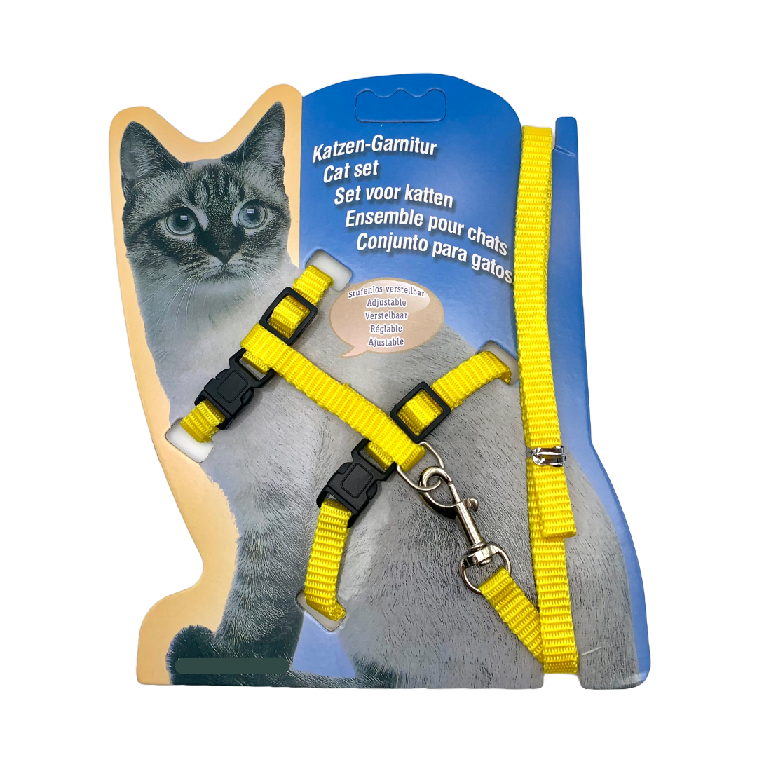 Explorez le Monde Ensemble : Ensemble Harnais + Laisse pour Chats & Lapins