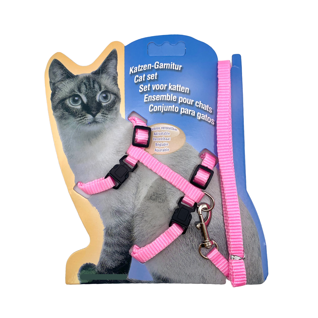 Explorez le Monde Ensemble : Ensemble Harnais + Laisse pour Chats & Lapins