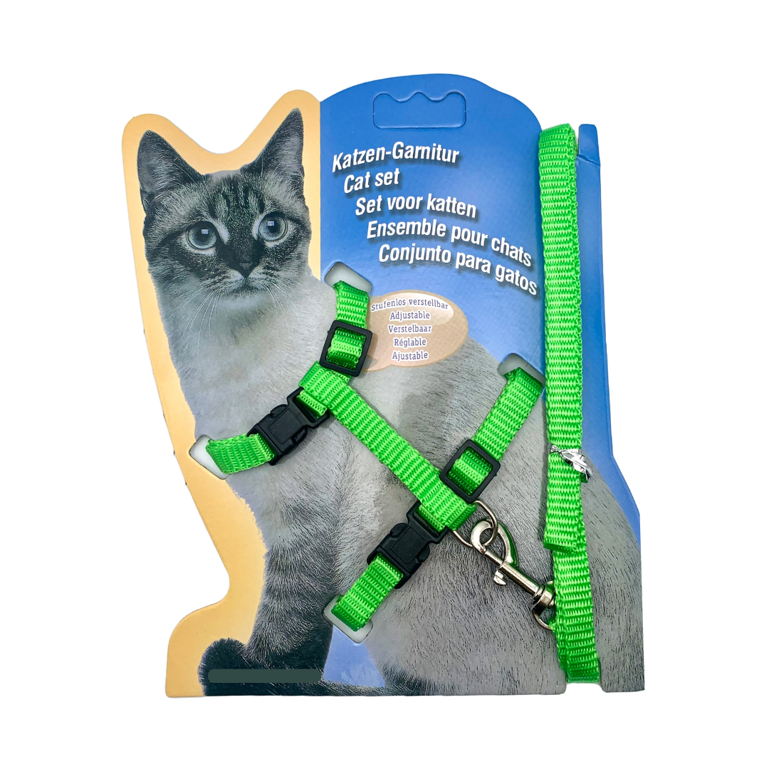 Explorez le Monde Ensemble : Ensemble Harnais + Laisse pour Chats & Lapins
