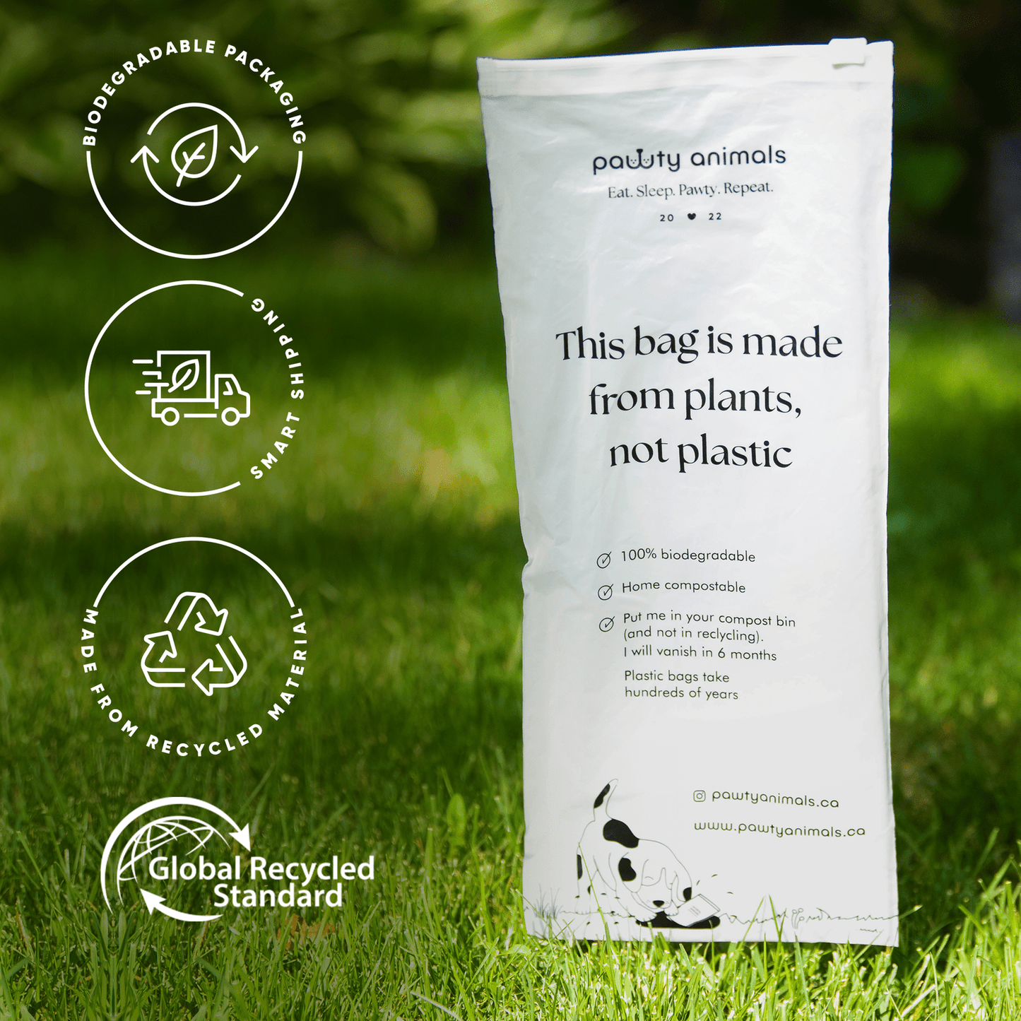 Jouet pour Chien « Pawty Jane » – Peluche Crépîtante & Couineur | Jouet Canadien Écolo Inspiré Snoop