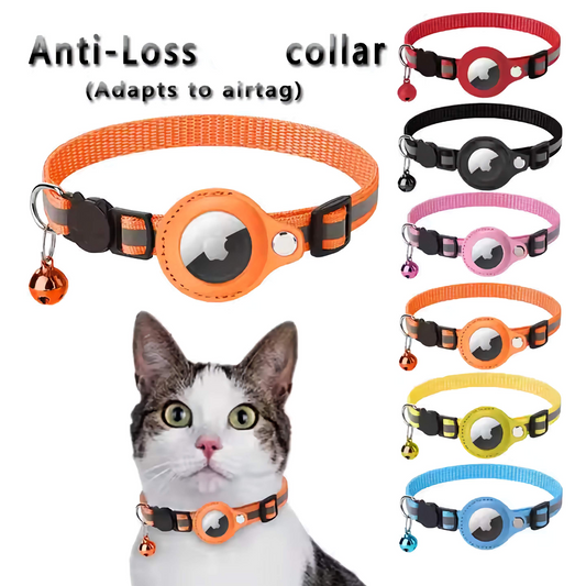 Collier porte étiquette AirTag pour animaux de compagnie – Système anti-perte pour chats et chiens