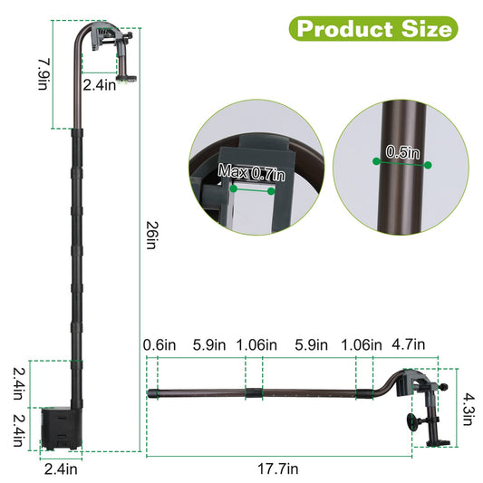 Filtre externe 3 étapes pour aquarium – Débit 600 L/H, hauteur max 90 cm, silencieux et facile à installer