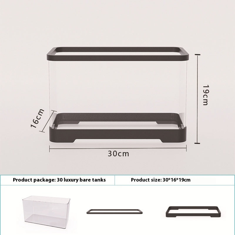 Présentoir Aquarium Acrylique 4 Générations – Design Transparent